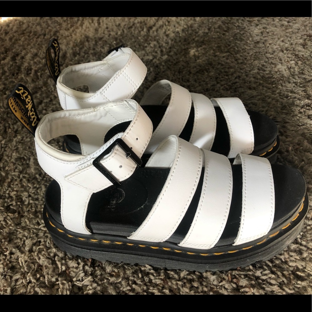 White Doc Marten sandals